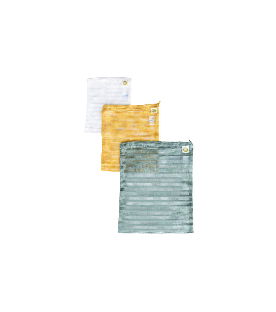 Drawstring Sacks - Set/3 Produce Bags In Cellulose - CASE PACK/10 UNITS