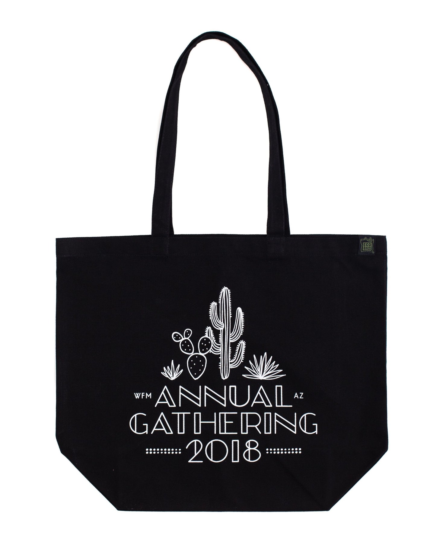 Organic Canvas Black Tote - XL Gusset - Custom Print
