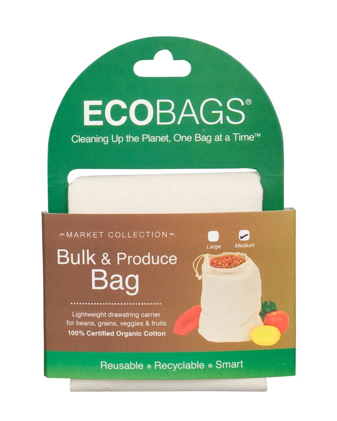 Organic Cotton Produce Bag - Medium - Retired Packaging.