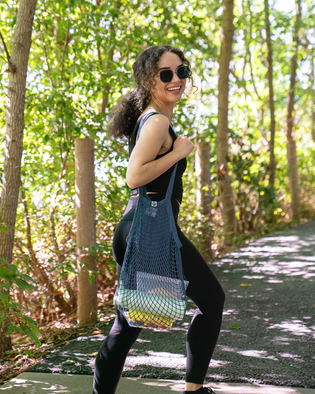 Recycled Cotton Long Handle String Bag - Variety Sets.