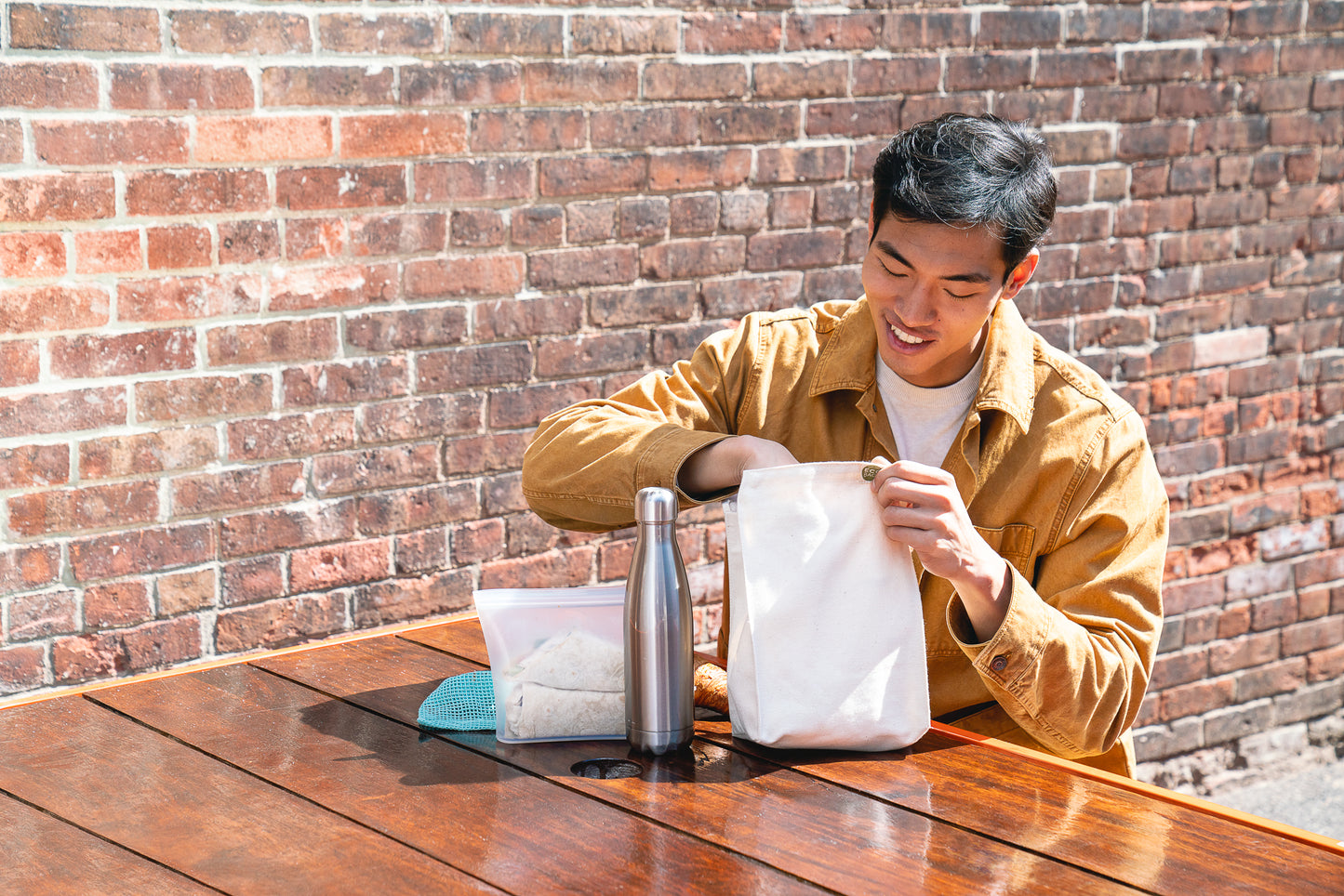 Recycled Canvas Lunch Bag.