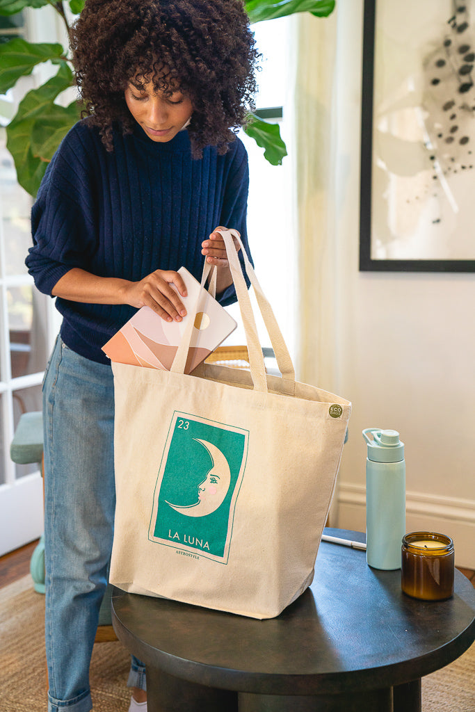 ECOBAGS & Astrostyle "La Luna" 100% Recycled Cotton Tote