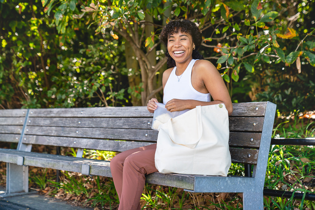 Recycled Canvas Tote  - Large Gusset