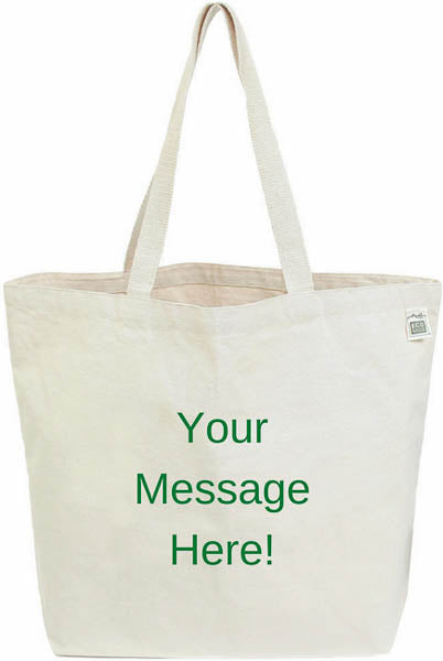 Recycled Canvas Tote - Large Gusset - Custom Print