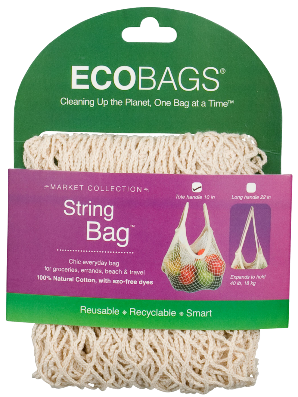 Natural Cotton String Bag - Retired Packaging – ECOBAGS