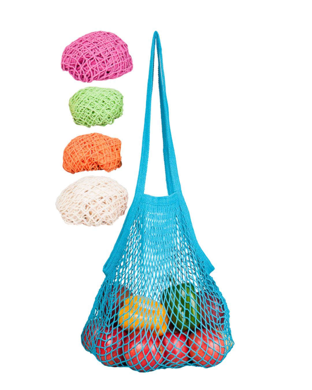 Natural Cotton Long Handle String Bag - Variety Sets.