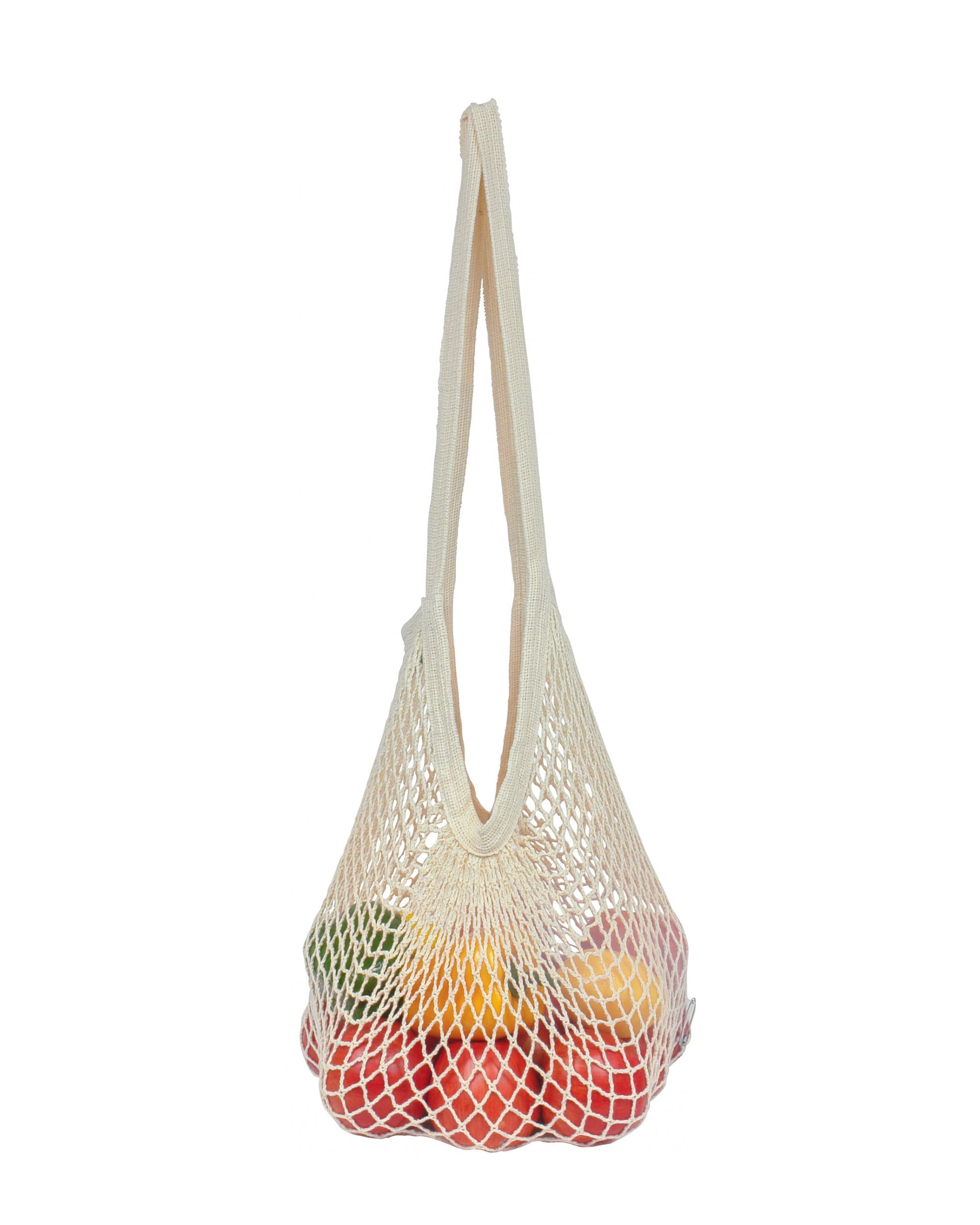 Organic Cotton String Bag - Long Handle.