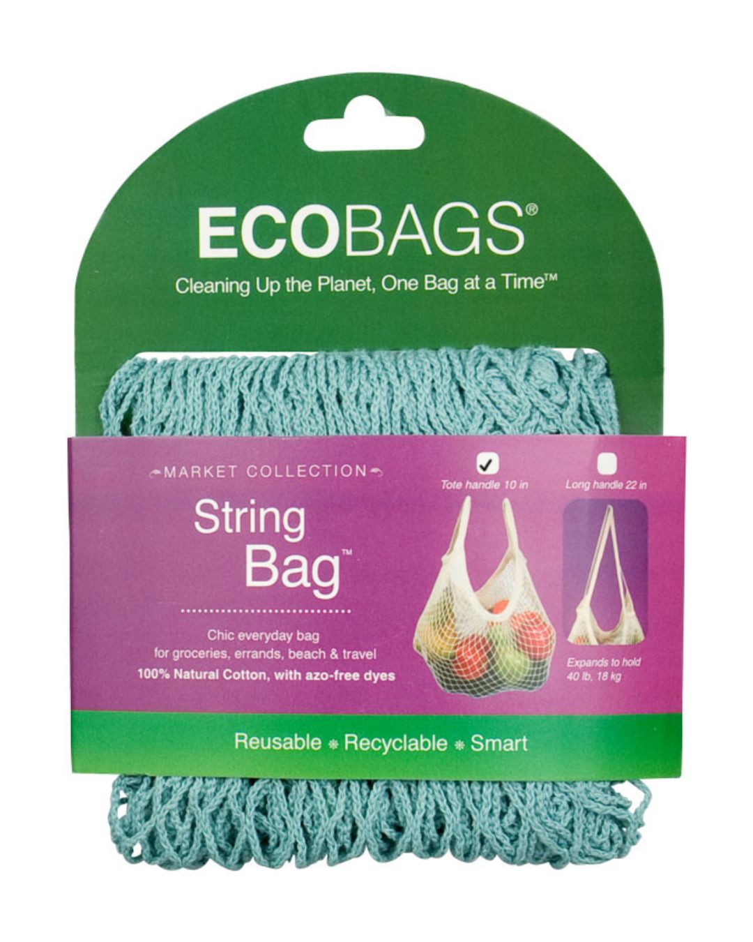 Natural Cotton Tote Handle String Bag - Retired Packaging.