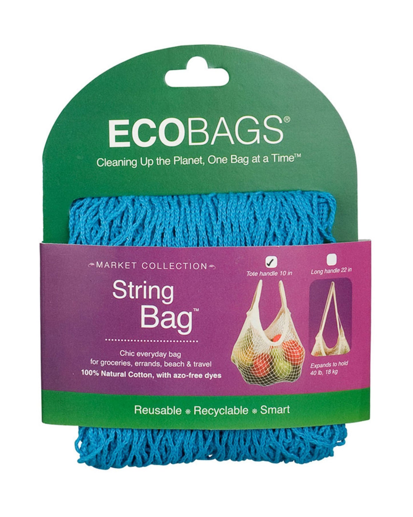Natural Cotton Tote Handle String Bag - Retired Packaging.