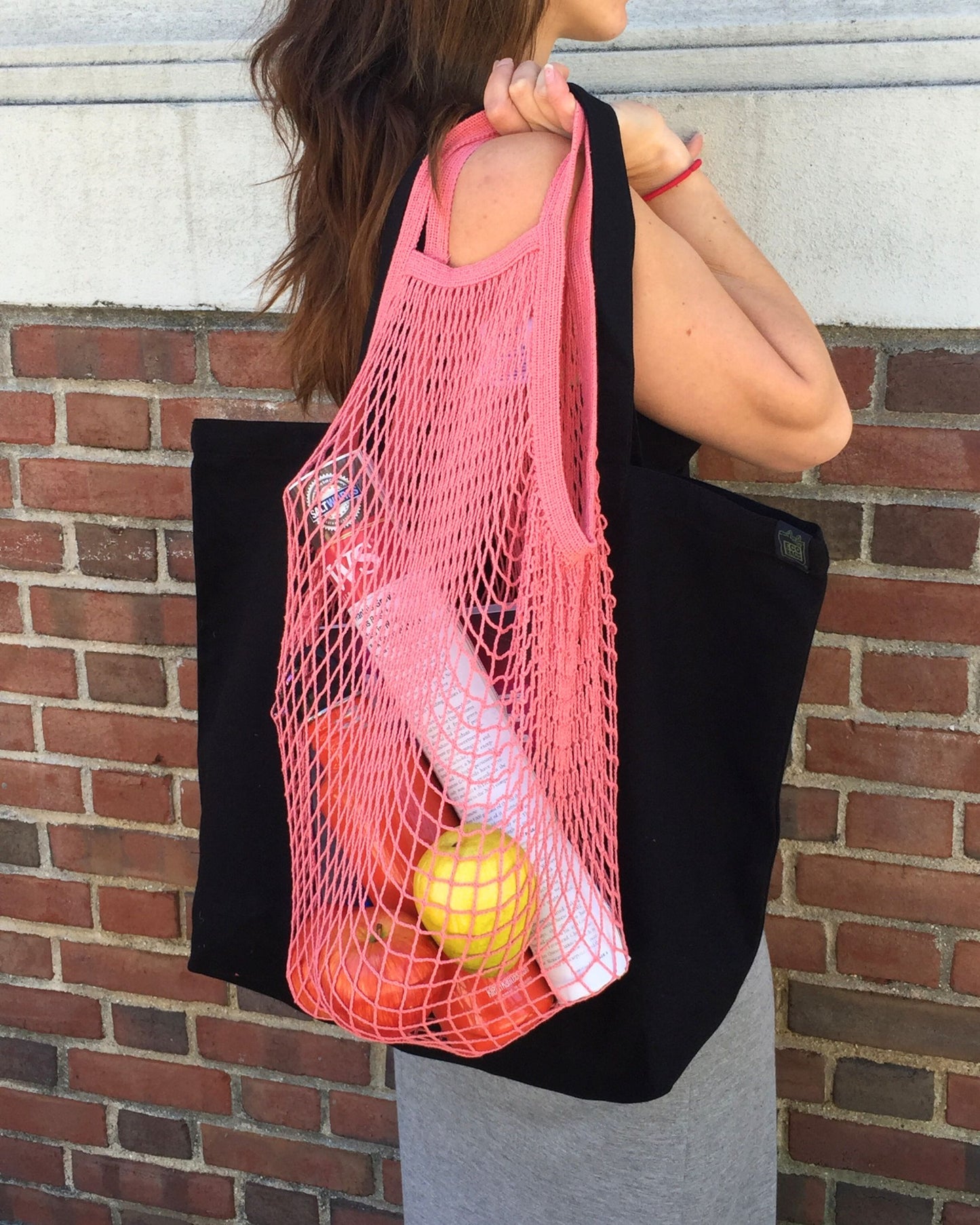 Recycled Cotton Packaged String Bag - Tote Handle