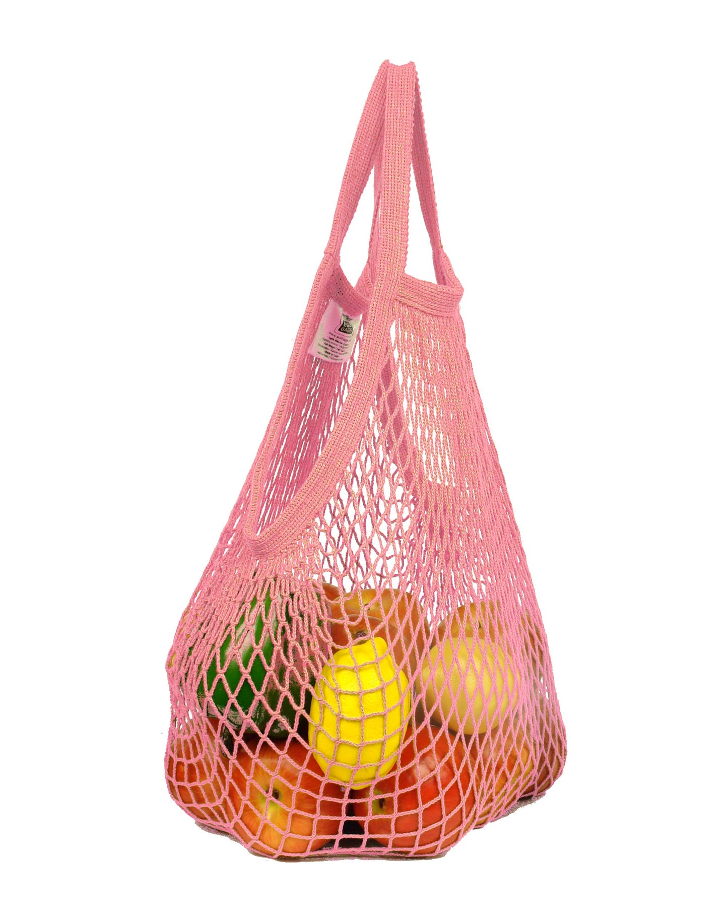 Packaged Natural Cotton String Bag - Tote Handle.