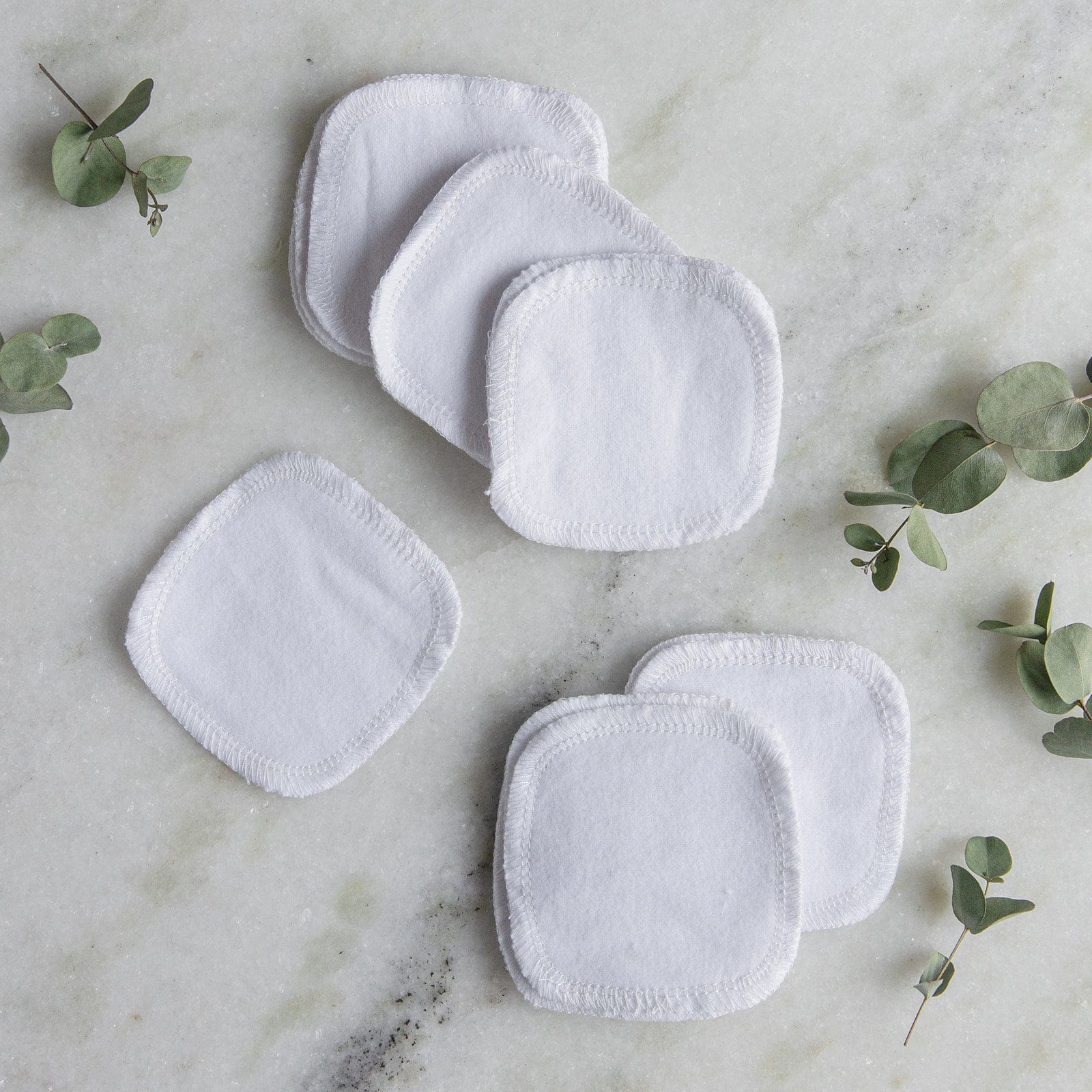 Reusable Facial Rounds - Reusable Cotton Pads, 100% Organic Cotton, Multiple Colors, 20 Pack