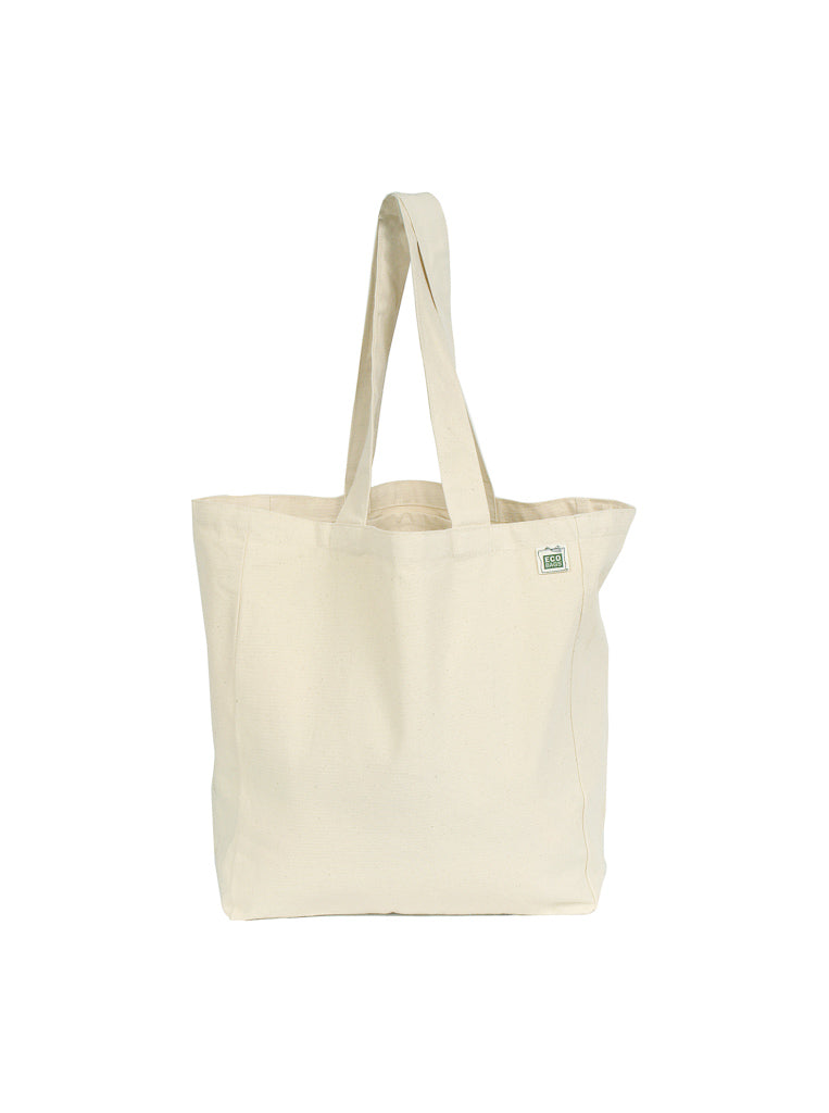 Recycled Cotton Canvas Tote With Pocket – ECOBAGS