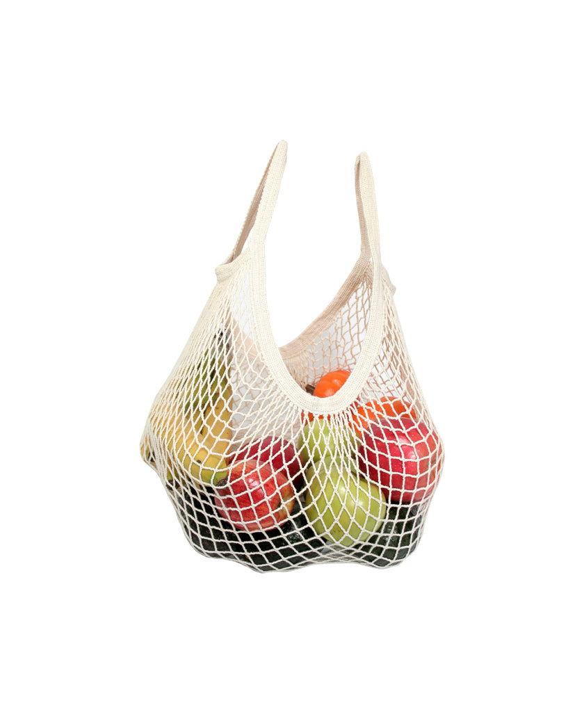 String Bag Undyed Cotton - Tote Handle