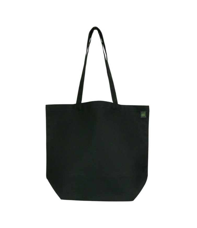ECOBAGS Organic Black Canvas Tote Bag 19