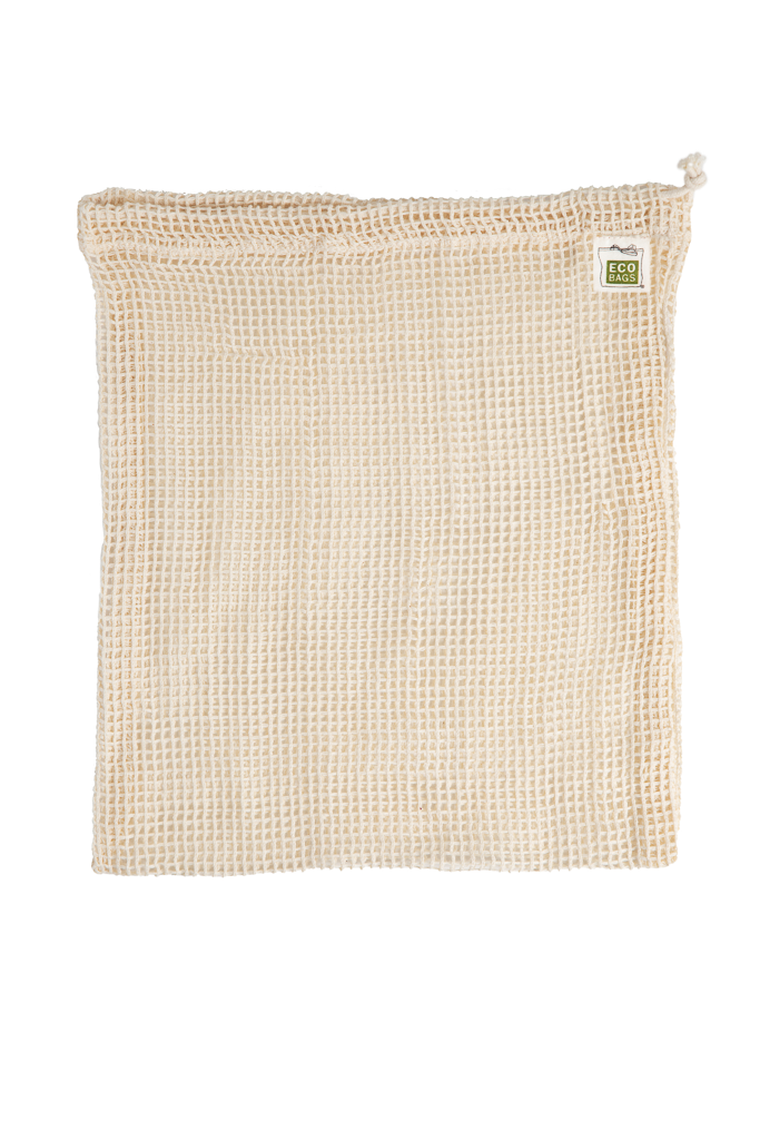 Organic Mesh Drawstring Bag Set Of 3 - Medium